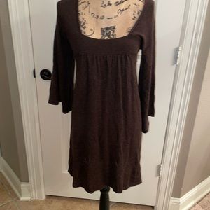 Brown cute sweater dress
